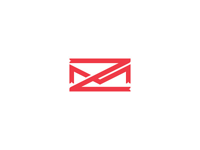 ZM branding design color design letter letter m letter z lettermark logo logodesign logomark monogram red vector