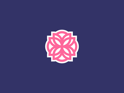 Flower Badge badge badge logo branding branding design design flower flower logo logo logodesign logomark vector