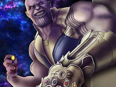 Thanos Infinity War animation design illustration vector