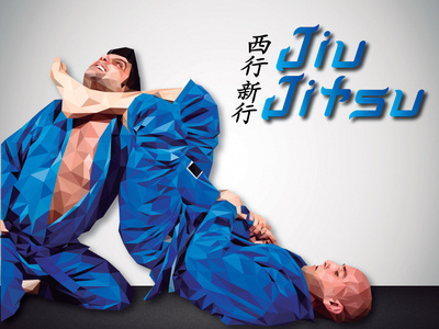 Jiu Jitsu animation design illustration vector