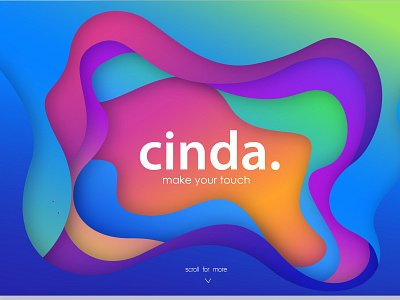 cinda. gradient design webdesig