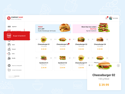 Food Delivery - Online restaurant | AK software - Germany basket ecommerce food delivery ui ux