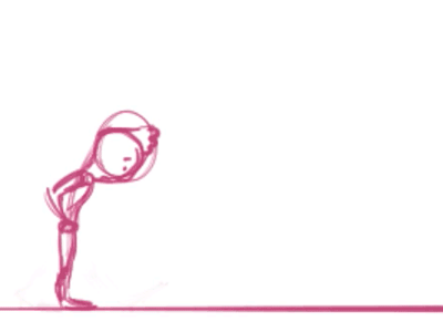 Pink Boy Walking animation