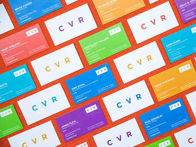 CVR Business Cards branding business card business cards colorful