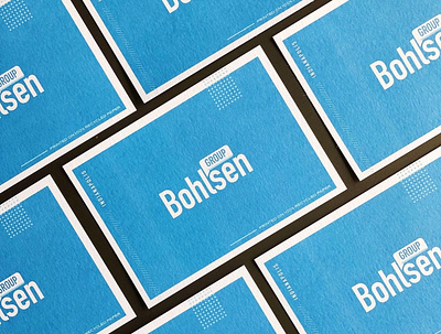Bohlsen Group Notecards blue branding cards notecards
