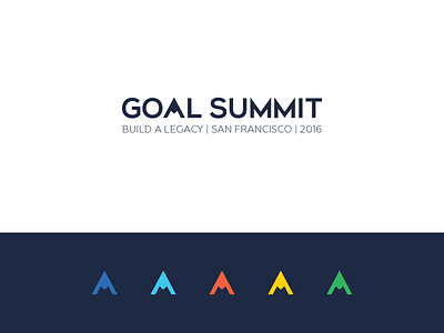 Goal Summit 2016 Logo and Identity event identity logo