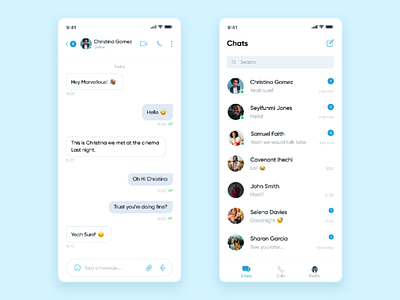 Chat App appui chat chatapp mobile app ui uidesign uiux uxdesign