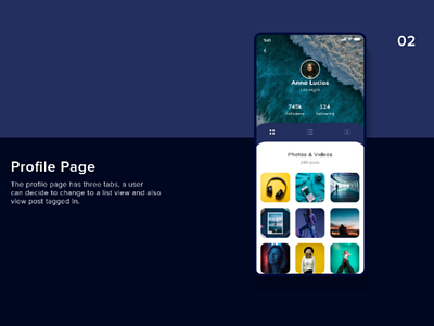 Profile page @ui @uidesign @uiux @appdesign