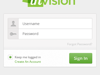 Login Form application button form gradient green grey icons input login sign in web white