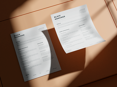 Resume / CV Template design mockup mockup psd mockup template mockups resume resume cv