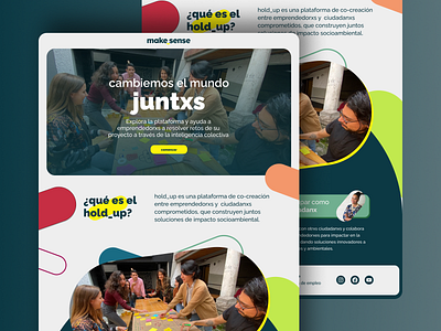 Make_sense Landing Page (Hackaton) app app design branding design landing landing page logo ui ux web webdesign