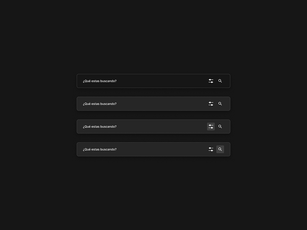 Search Input field UI elements by Matias Canepa (Kane) on Dribbble