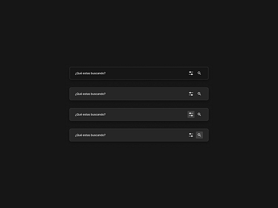 Search Input field UI elements