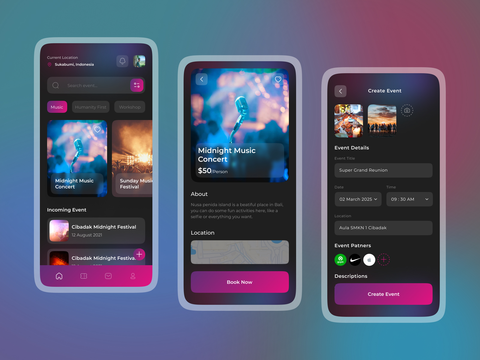 Event Finder Mobile App by Faiza Mubarak on Dribbble