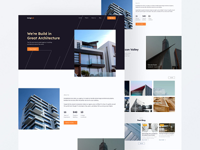 Architecture Landing Page agency architecture architecture agency branding building agency design figma landing page minimal popular ui ui design ux ux design website