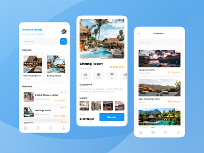 Hotel Booking Mobile App booking design hotel hotel booking hotel booking app mobile app popular travel ui ux