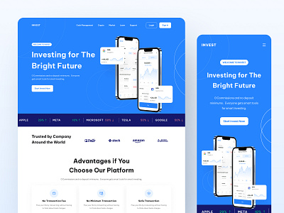 INVEST - Investment Landing Page