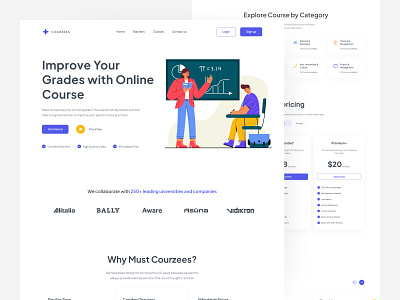 Courzees - Online Course Landing Page