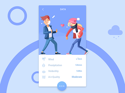 天气 插画 ui 天气 插图 日历天气