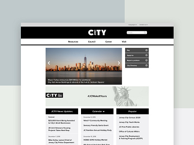 Jersey City Web Redesign