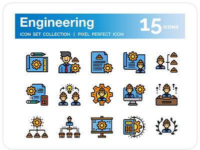 Engineering icons design engineer engineering icon illustration logo vector