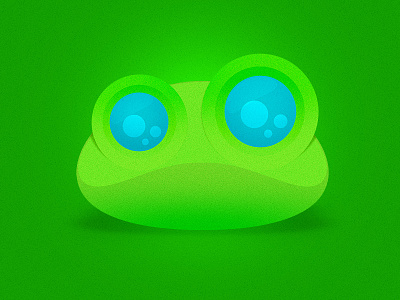 Frogbox Logo bug eyes frog green logo
