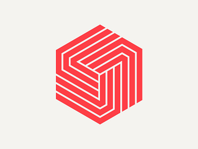 MVA cube finance geometry grid logo mark