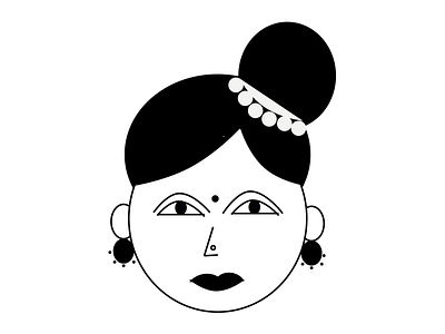 Lady Face adobe illustration vector