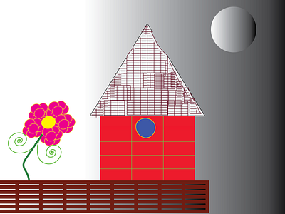 House adobe illustration vector