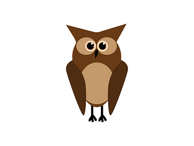 Owl adobe icon illustration vector