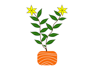 Flower Pot adobe design illustration vector