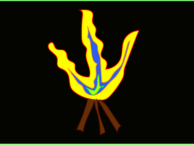 Wood Fire adobe design illustration vector