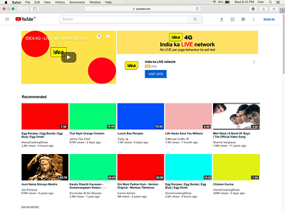 Youtube  Design - Visual Mockup