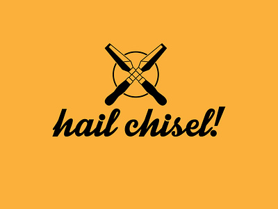 Hail Chisel! branding design flat icon logo vector