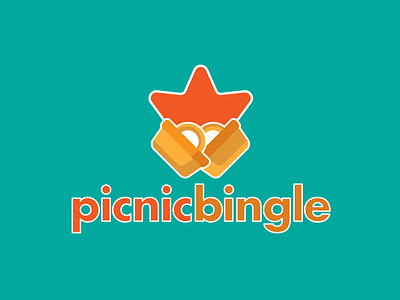 Picnic Bingle branding design flat icon illustration logo vector