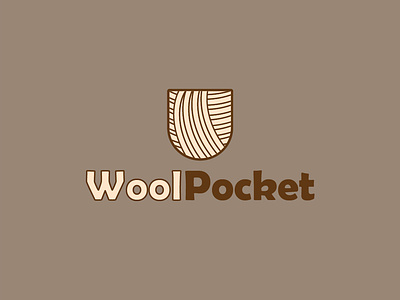 Wool Pocket branding design flat icon logo vector