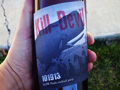 Kill-Devil Cocktail bottle cocktail label quickanddirty