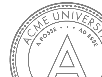 Acme University Seal V2 logo seal university