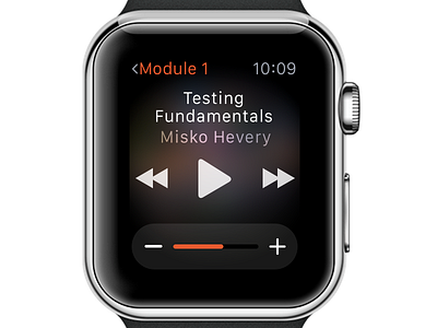 Apple Watch Player Control app apple player ui ux watch