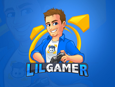 Lil Gamer branding design logo vector youtube