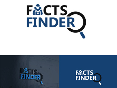 Facts Finder branding flat icon logo vector youtube