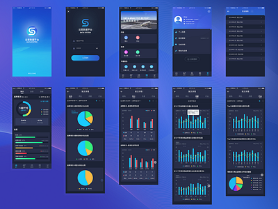 Visual Data App Design airport data airport platform app design black cool cool design data platform logo uidesign uiue visual data visual design