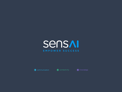 Sensai. Empower Sucess blue brand branding design lightblue logo logotype tonico