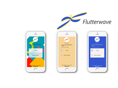 flutterwave app branding clean design logo minimal ui ux web website