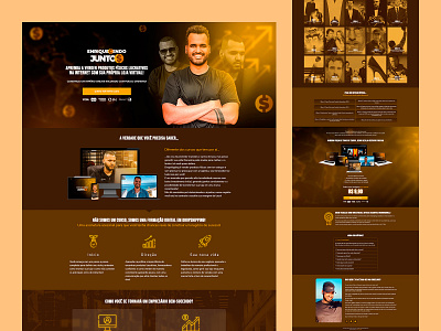 Enriquecendo Juntos | Caio Carvalho | Landing page graphic design landing page photoshop webdesigner