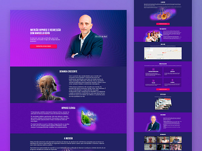 Hipnose e Regressão | Marcelo Behn | Landing Page design ecommerce graphic design hipnosis illustration landing page photoshop webdesigner