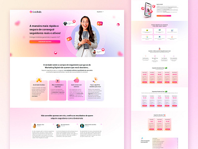 Evoluinsta | Landing Page digital marketing elementor graphic design illustration landing page photoshop webdesigner wordpress