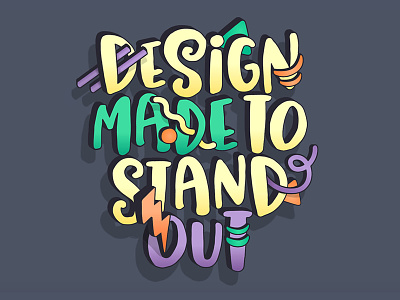 Banner 90s banner design memphis typography website
