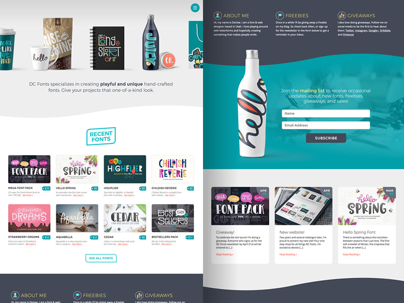 DC Fonts development typography fonts font web design website