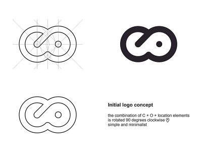 Initial Logo C & O concept initial logo logo a day logo design minimalist logo simple design